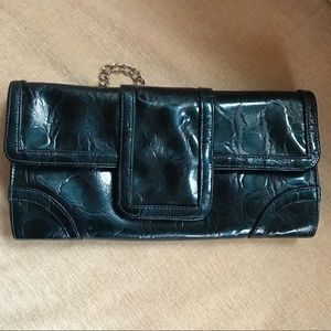Deep Aqua Blue Jessica McClintock Clutch